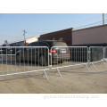 Interlocking Steel Crowd Control Barriers Wheels feet crowd control Barrier 2.5feet Road bar Factory